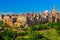 Panoramic view of the medieval village of Pitigliano, Tuscany, Italy