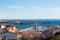 Panoramic view of Mediterranean sea at Coll den Rabassa, Majorca
