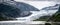 Panoramic view of Mendenhall Glacier Juneau Alaska