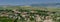 Panoramic view of Metula -  the most northern town in Israel