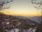 Panoramic view of middle Trikala in greece. A beautiful touristic destination.