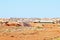 Panoramic view mining town, Andamooka, Australia