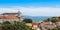 Panoramic view of Miradouro da Graca from Senhora do monte viewpoint - miradouro in Lisbon, Portugal