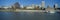 Panoramic view of Mississippi River with Memphis, TN skyline