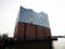 Panoramic view of modern architecture HafenCity Grasbrook Hamburg concert hall Elbphilharmonie Germany Europe