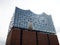 Panoramic view of modern architecture HafenCity Grasbrook Hamburg concert hall Elbphilharmonie Germany Europe