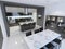 Panoramic view of modern and minimalist kitchen