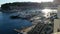 Panoramic View Of Monaco Harbour - Timelapse 180 Degrees