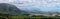 Panoramic view of Monalula Ridge and Kaneohe town