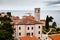 Panoramic View on Monastery Tower in Porec