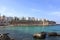 Panoramic view of Monopoli. Puglia, Southern Italy. Sea in summer.