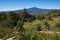 Panoramic view of Monte Amiata from Radicofani in Tuscany