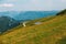 Panoramic view from Monte Baldo with cows and pond