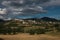 Panoramic view of Monteleone di Spoleto in Umbria