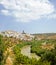 Panoramic view of Montoro and the Guadalquivir river, province of CÃ³rdoba, Andalusia, Spain