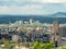 Panoramic view of Montreal bridge in summer