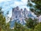 Panoramic view of the Montserrat Gorge. Monestir Santa Maria de Montserrat