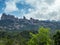 Panoramic view of the Montserrat Gorge. Monestir Santa Maria de Montserrat