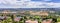 Panoramic view of Morgan Hill, a mainly residential and agricultural town in Santa Clara County, California; residential