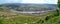 Panoramic view of the Moselle riverbend at Piesport, Germany