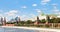 Panoramic view Moskva River, Kremlin, Moscow City