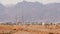 Panoramic view of the Mosque in the Desert, Mountains and Hotels in Egypt, Sharm el Sheikh