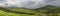 Panoramic view of Mount Aso volcano in Kumamoto, Japan