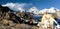 Panoramic view of mount Cho Oyu and mount Gyachung Kang