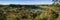 Panoramic view of Mount Gambier Valley Lake ,Mt Gambier, South Australia, Australia