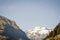 Panoramic view of Mount Rose in the Gressoney valley in summer