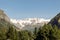 Panoramic view of Mount Rose in the Gressoney valley in summer