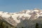 Panoramic view of Mount Rose in the Gressoney valley in summer