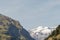 Panoramic view of Mount Rose in the Gressoney valley in summer