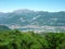 Panoramic view from mount San Genesio over the Adda valley