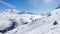 Panoramic view of the mountain in French Alps Mont Blanc massif