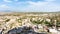 panoramic view of mountain lands around Uchisar