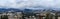 Panoramic view of the mountain landscape of Bistrita Nasaud