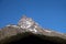 Panoramic view of the mountain peaks of the Caucasus, high mountains above the clouds