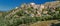 Panoramic view of mountain village Speloncato Corsica