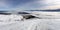 Panoramic View of the mountain in winter