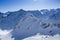 Panoramic view of mountains above Passo Tonale