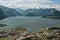 Panoramic view of the mountains around Andalsnes in Norway