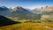 Panoramic view from Muottas Muragl of Upper Engadine GraubÃ¼nden, Switzerland