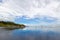 Panoramic view of Muriwai Regional Park, New Zealand