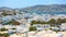 Panoramic view of Mykonos Chora town