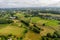 Panoramic view on nature around french village Benevent l Abbaye in Summer 2023