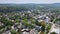 Panoramic view of a neighborhood in roofs of houses of residential area of Lambertville NJ US