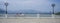 Panoramic view of Nha Trang city from Vinpearl island in Vietnam. January 18, 2020