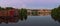 Panoramic view of Nidelva River from Old Town bridge.Trondheim.Norway