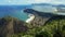 Panoramic view of Niteroi, Rio de Janeiro, Brazil, facing the Atlantic Ocean. Brazilian coast and sea